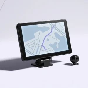 The DriveScreen 9 Pro wireless car display and its rear camera